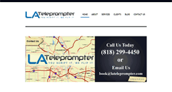 Desktop Screenshot of losangelesteleprompter.com